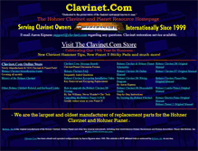 Tablet Screenshot of clavinet.com